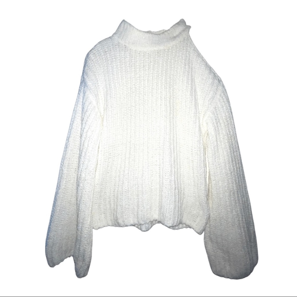 Express One Cold Shoulder Sweater - Picture 5 of 5